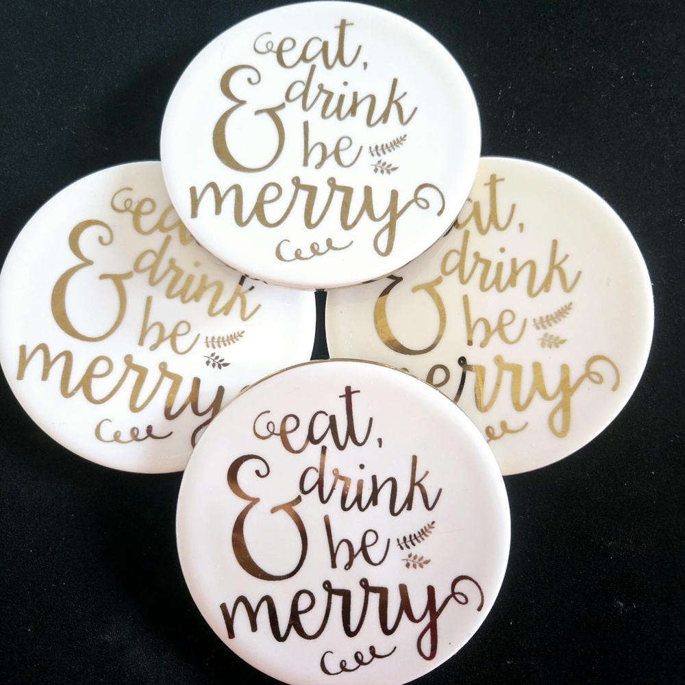 Harman Set of 4 Ceramic Holiday Coasters